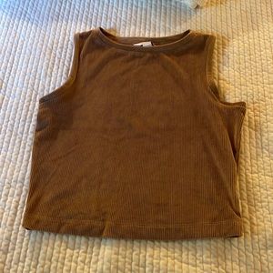 Corduroy Tan Tank Top